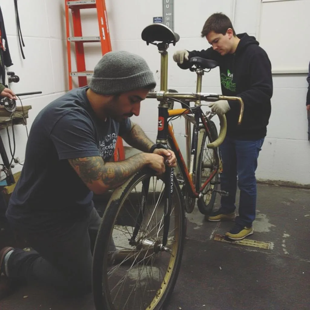 Área ventas bicicletas usadas organizadas